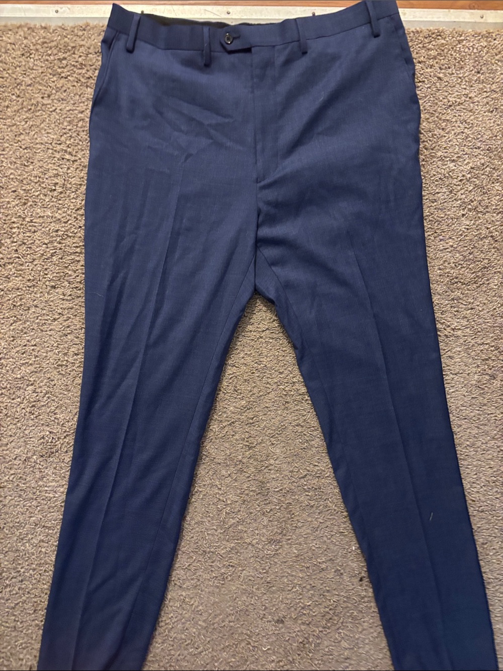 Ralph Ralph Lauren Men’s 42R Big & Tall Navy Dress Pants Zipper/Button Like New